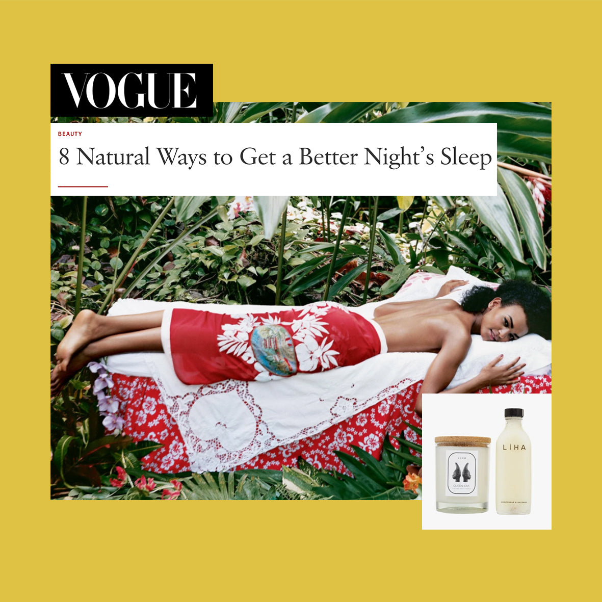 VOGUE: 8 Natural Ways to Get a Better Night’s Sleep