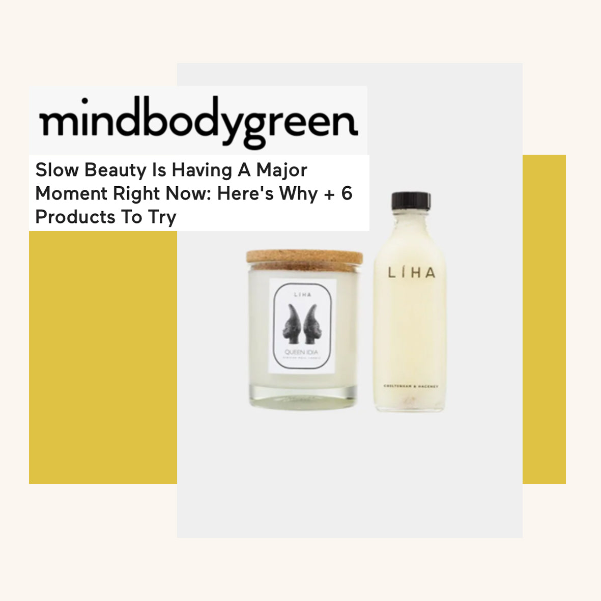 MIND BODY GREEN: Slow Beauty Is Having A Major Moment Right Now