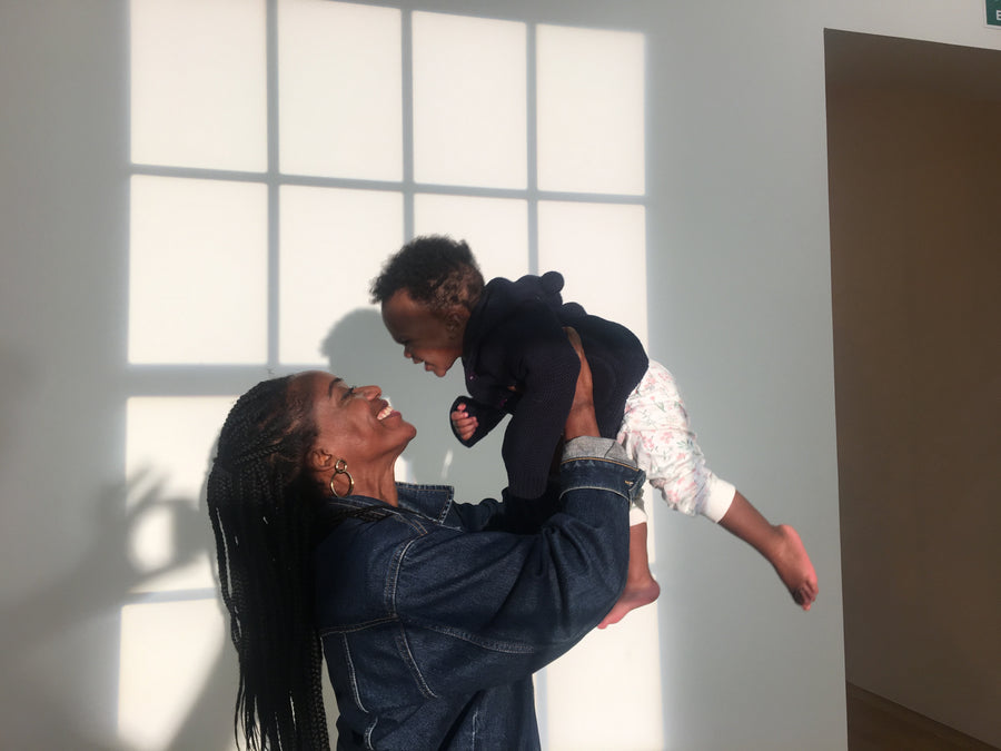 Abi and her daughter on Mother's Day