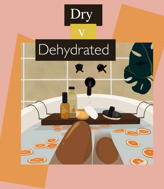 Difference between dry and dehydrated skin